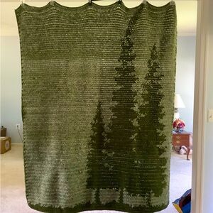 Evergreen Tree Crocheted Afghan